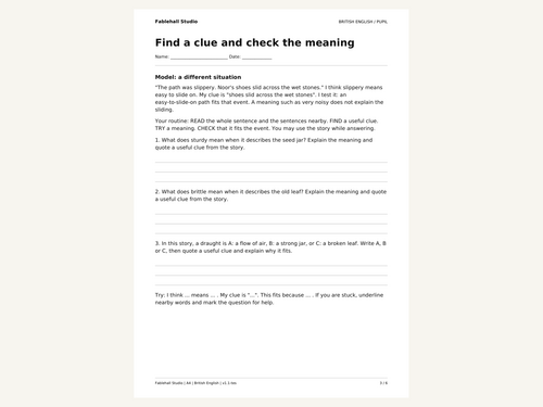 FREE Context Clues Lesson: Word Hunt in the Greenhouse | Teaching Resources