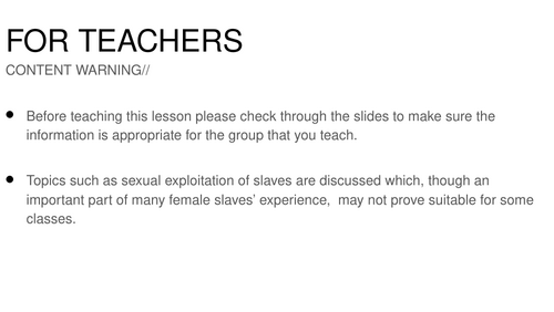 Slave Trade - L7 Accounts from slaves