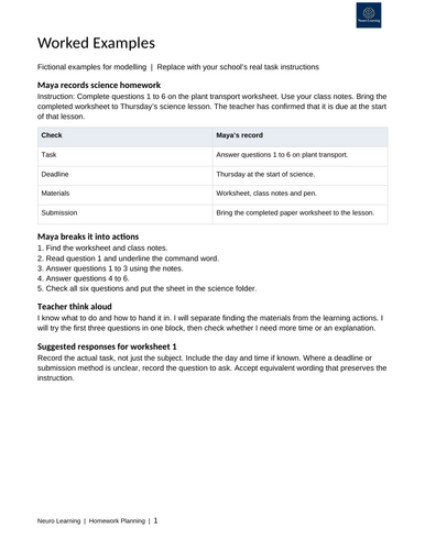 Homework planning and organisation. KS3 KS4 | Tutor Time Toolkit ...