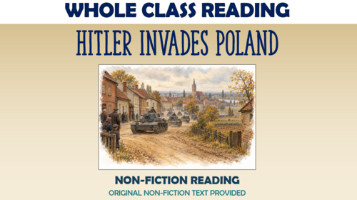 Hitler Invades Poland - Whole Class Reading Lesson!