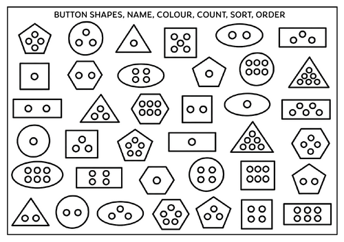 Button Shape Sorting and Matching | Teaching Resources
