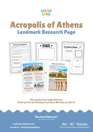 Acropolis of Athens Research Project | Ancient Greece Landmark ...