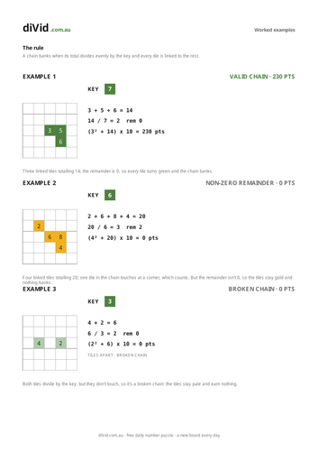 diVid - the numbers game | Teaching Resources