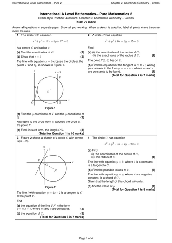 Pure 2 Mathematics - Chapter 2 Exam Questions and Answers | Teaching ...