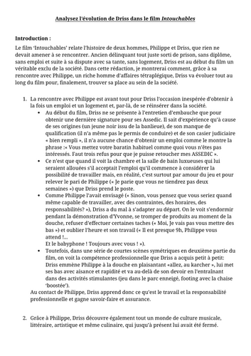 French A Level - Film Intouchables - A* Model Essays and Scene Analysis ...