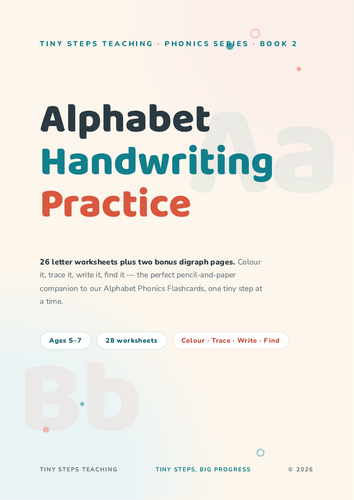 Alphabet Handwriting Practice A-Z Worksheets + sh ch | Ages 5-7 | EYFS ...