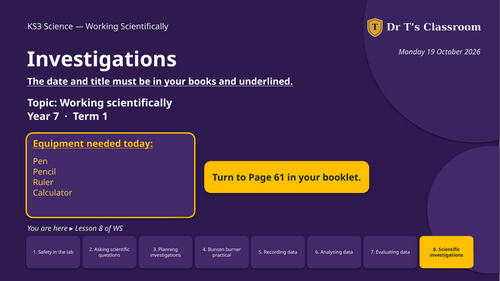 KS3 Activate Working Scientifically Complete Topic Bundle | Teaching ...