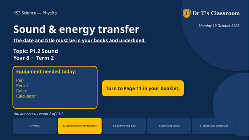 KS3 Activate P1.2 Sound Complete Topic Bundle | Teaching Resources