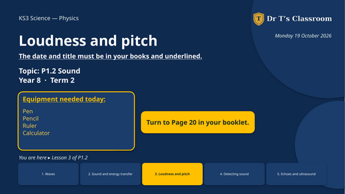 KS3 Activate P1.2 Sound Complete Topic Bundle | Teaching Resources