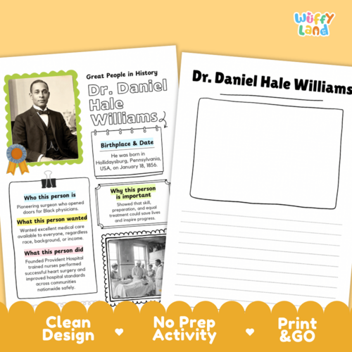 Dr. Daniel Hale Williams Biography Research Project | Black History ...