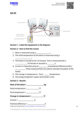 GCSE Physics AQA Topic 1: Specific Heat Capacity Required Practical ...
