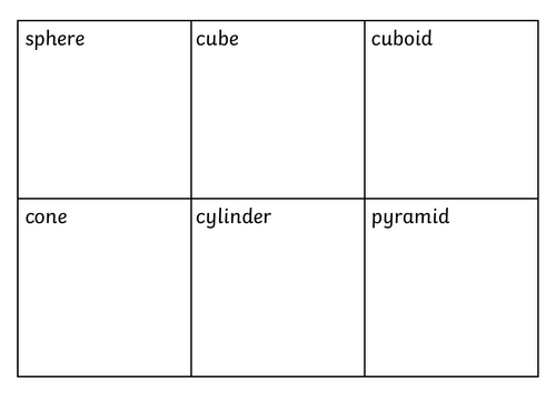 3D Shape Sorting | Teaching Resources