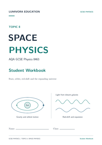 AQA GCSE Physics Space Physics Revision Workbook & Answers- Topic 8 ...