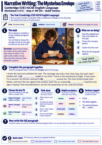 Cambridge IGCSE First Language English 0500/0990 | Narrative Writing ...