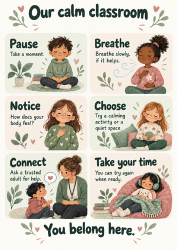 Our Calm Classroom – Printable Poster | Teaching Resources