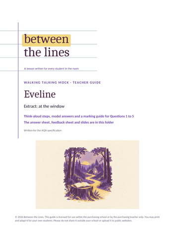 Language Paper 1 walking talking mock: Eveline (James Joyce) | Teaching ...