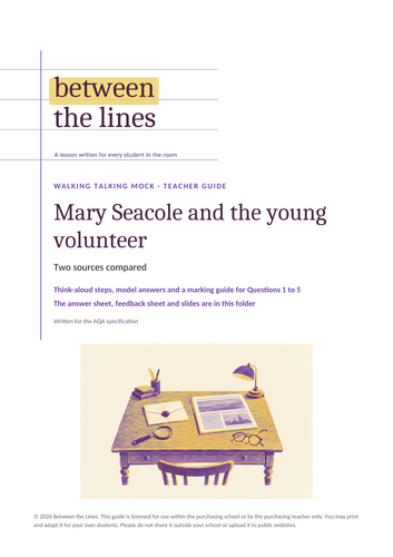 Language Paper 2 walking talking mock: Mary Seacole and a modern ...