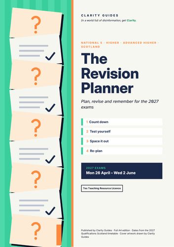 Revision Planner 2027: N5, Higher & Advanced Higher (Scotland ...