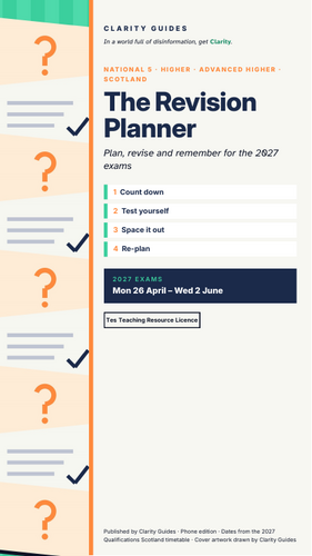 Revision Planner 2027: N5, Higher & Advanced Higher (Scotland ...