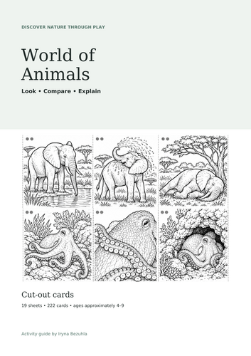 Animal Picture Cards & Games | 222 Printable Cards for Speaking ...