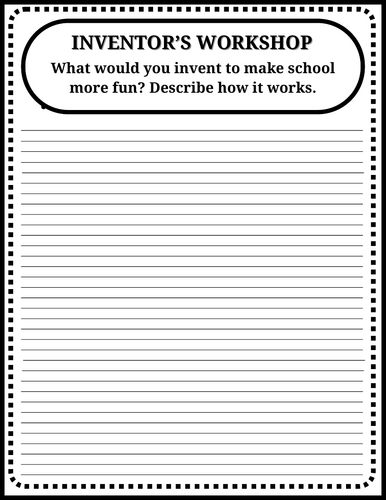 National Creativity Day Writing Prompts | 30 Printable Creative Writing ...