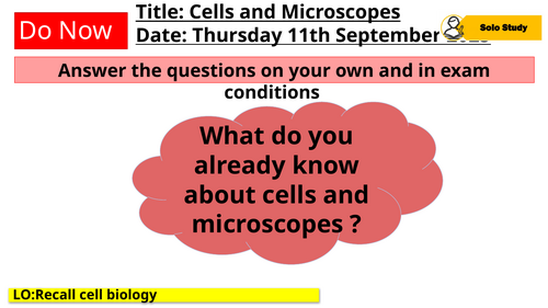 Cells and microscope revision GCSE Combined Science AQA | Teaching ...