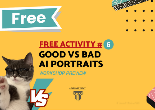 FREE | Good vs Bad AI Portraits Worksheet | Middle & High School ...