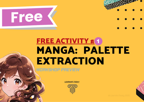 FREE | Manga Color Theory Worksheet | Middle & High School | Palette ...
