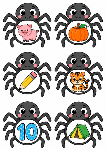 Halloween satpin Spider Sound Sort | Teaching Resources