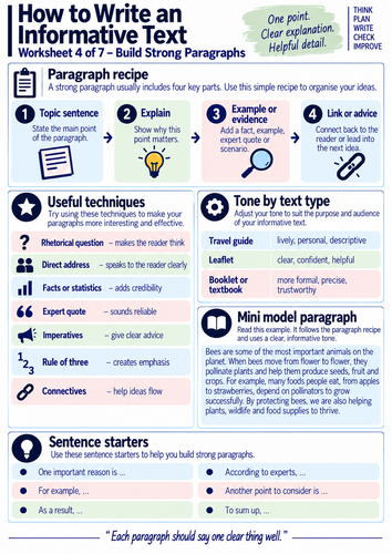 INFORMATIVE TEXT PACK 3 | Teaching Resources