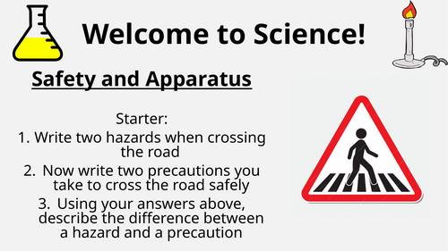 KS3 Being a Scientist: Safety and Apparatus - Working Scientifically ...