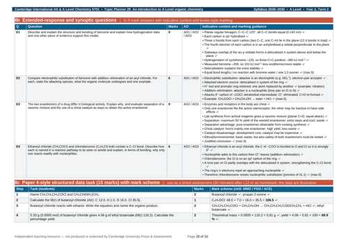 CAIE AS & A Level Chemistry 9701: A2 Organic I, Topic 29-33, 5 Editable ...