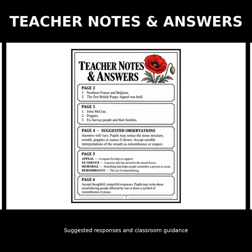 Remembrance Day: The Poppy’s Story | Primary Reading Comprehension ...