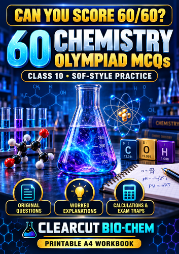 Class 10 Chemistry Olympiad Workbook | 60 MCQs, Answers & Explanations ...