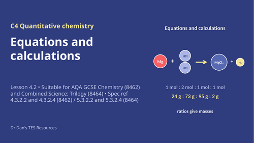 C4 Chemical Calculations BUNDLE (AQA 1-9 GCSE Combined Trilogy ...