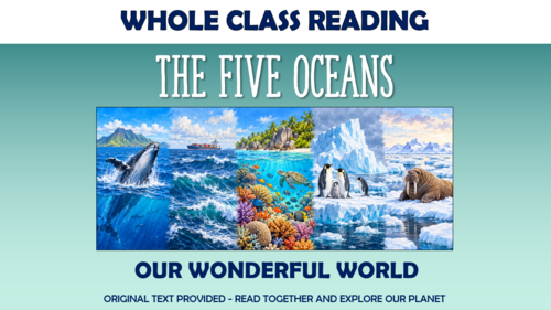 The Five Oceans - KS1 Whole Class Reading Lesson!