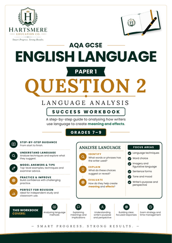 AQA GCSE English Language Paper 1 – Question 2: Language Analysis ...