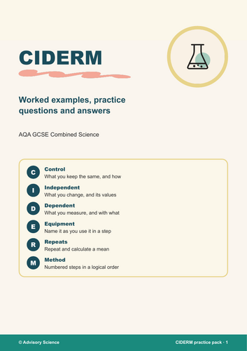 Required Practical Method Questions for GCSE Science: AQA Planning Pack ...