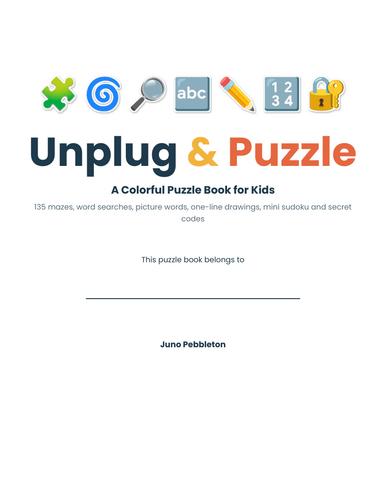 135 Puzzles for Early Finishers and Wet Play (Ages 7–11) | Teaching ...