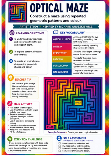 Richard Anuszkiewicz Optical Maze | Geometric Op Art, Colour, Pattern ...