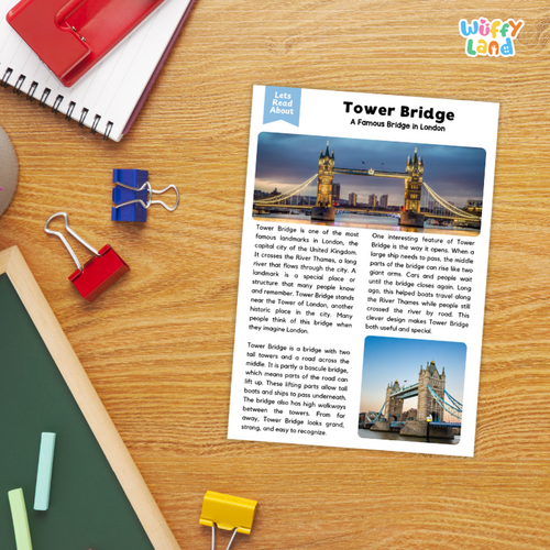 Tower Bridge Reading Comprehension | London Landmark Passages ...