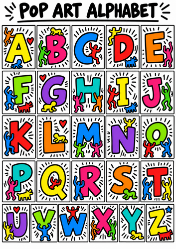 Pop art alphabet | Teaching Resources