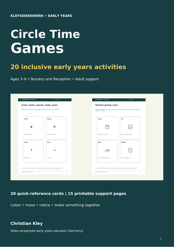 Circle Time Games: 20 Inclusive Early Years Activities | Teaching Resources