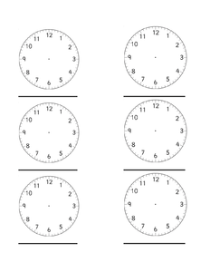 Blank clock faces by heather2209 - UK Teaching Resources - TES