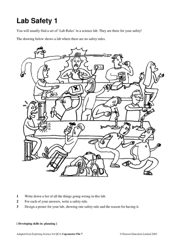 lab safety coloring pages and worksheets - photo #18