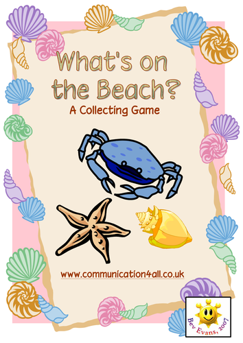 What's on the beach? A collecting board game | Teaching Resources