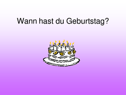 Wann Hast Du Geburtstag Teaching Resources