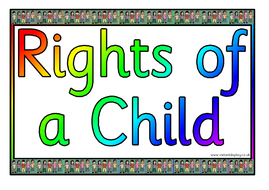 rights of a child posters