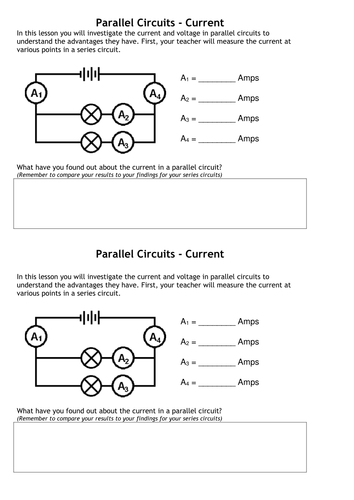 Current & Voltage in Series & Parallel circuits by tafkam - Teaching