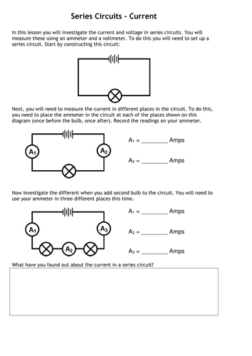 Current & Voltage in Series & Parallel circuits by tafkam - Teaching